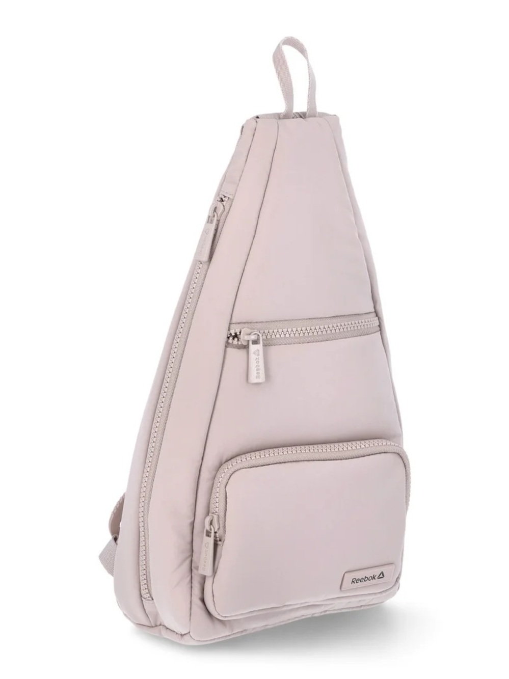 Reebok Women’s Maeve Pale Pink Convertible Crossbody Sling Backpack (Mocha)